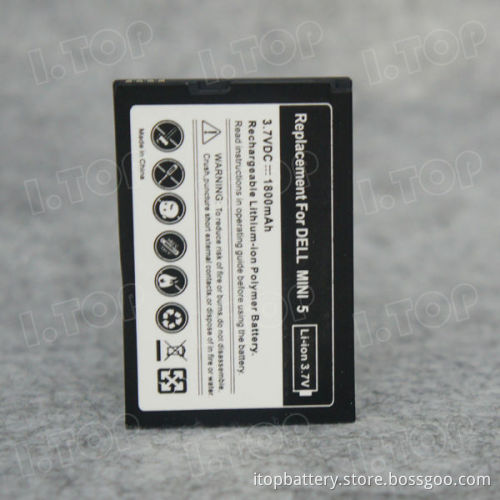 New on hot selling battery for Dell mini 5 1800 mah 3.7V replacement battery
